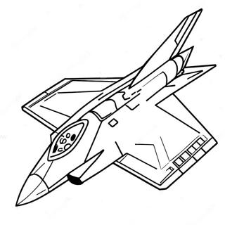 F22 Fighter Jet Coloring Page 62798-51999