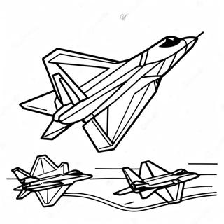 F22 Fighter Jet Coloring Page 62798-52000