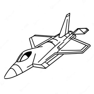 F22 Fighter Jet In Flight Coloring Page 62799-52004