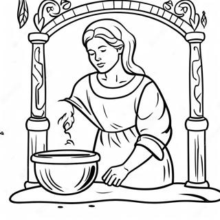 Woman At The Well Coloring Page 62808-52014