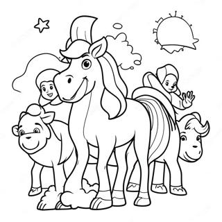 Centaurworld Characters In Adventure Coloring Page 62819-52017