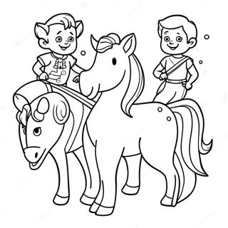 Centaurworld Characters In Adventure Coloring Page 62819-52020