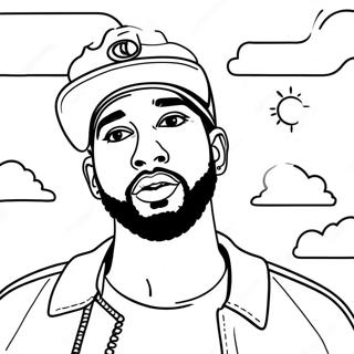 Brent Faiyaz Coloring Page 62848-52040