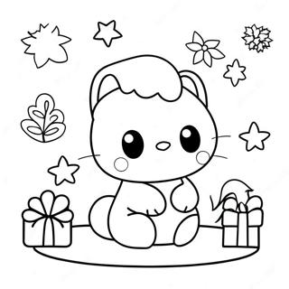 Christmas Sanrio Coloring Page 6284-5018