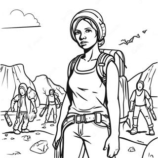 Survivors In A Post Apocalyptic World Coloring Page 62869-52054