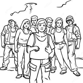 Survivors In A Post Apocalyptic World Coloring Page 62869-52056