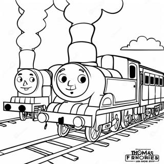 Thomas And Friends All Engines Go Coloring Page 62878-52064