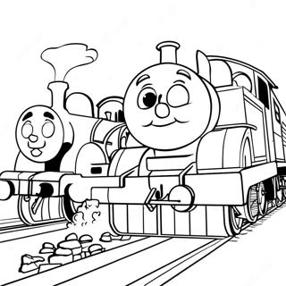 Colorful Thomas And Friends Characters Coloring Page 62879-52080