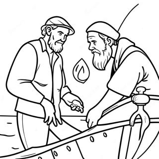 Fishers Of Men Coloring Page 62888-52072