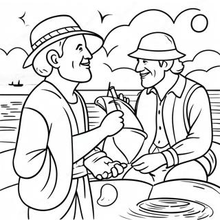 Joyful Fishers Of Men Coloring Page 62889-52068