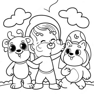 Simon With Friends Coloring Page 62899-52081