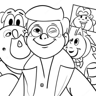 Simon With Friends Coloring Page 62899-52084