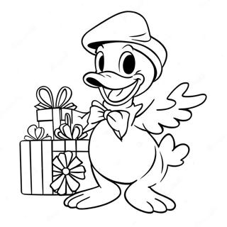 Donald Duck Christmas Coloring Page 62928-52102