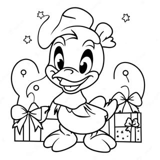 Donald Duck Christmas Coloring Page 62928-52104