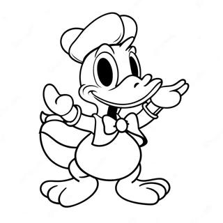 Donald Duck In Festive Attire Coloring Page 62929-52120