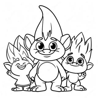 Trolls World Tour Coloring Page 6294-5027