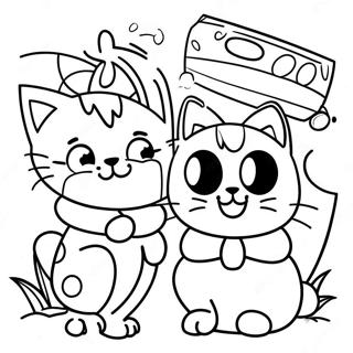 Adventurous Kid E Cats Coloring Page 62959-52133