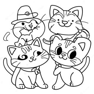 Adventurous Kid E Cats Coloring Page 62959-52135