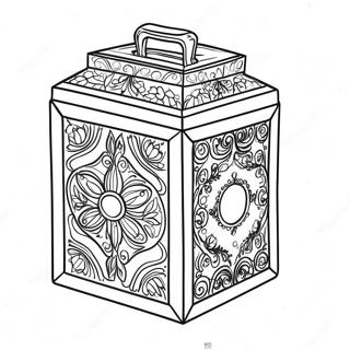 Colorful Tzedakah Box Coloring Page 62969-52139