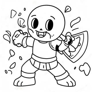 Ink Sans Coloring Pages