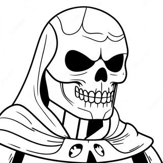 Cool Skull Trooper With Cape Coloring Page 63030-52166