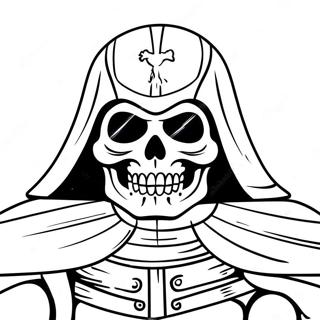 Cool Skull Trooper With Cape Coloring Page 63030-52167