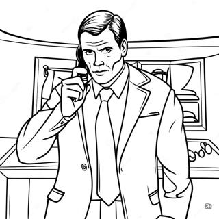 Secret Agent Coloring Pages