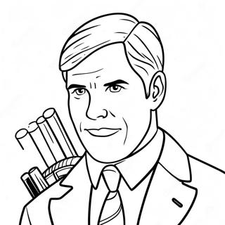 Secret Agent Coloring Page 63039-52192