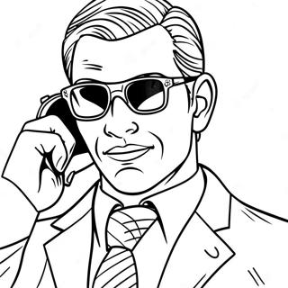 Stealthy Secret Agent In Disguise Coloring Page 63040-52200