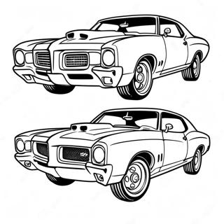 Pontiac Gto Classic Car Coloring Page 63049-52193