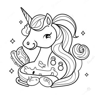 Unicorn Food Coloring Page 63059-52182