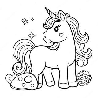 Unicorn Food Coloring Page 63059-52183