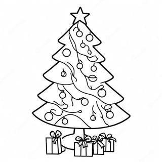 Elegant Christmas Tree Coloring Page 63070-52206