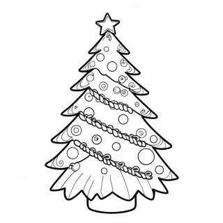 Elegant Christmas Tree Coloring Page 63070-52208