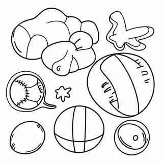 Sports Balls Coloring Pages