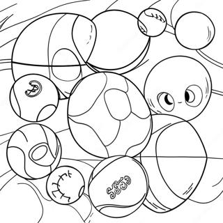 Sports Balls Coloring Page 63099-52230