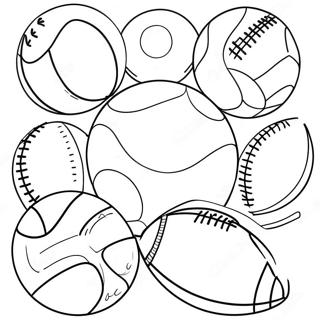 Sports Balls Coloring Page 63099-52232