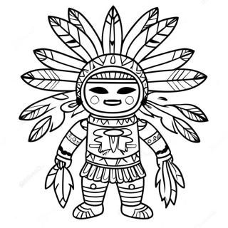 Kachina Doll Traditional Coloring Page 63119-52242