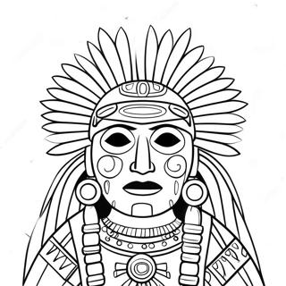 Kachina Doll Traditional Coloring Page 63119-52244