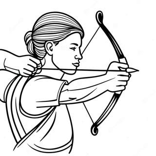 Archery Coloring Pages