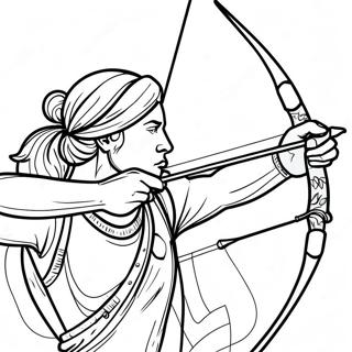 Archery Coloring Page 63149-52270