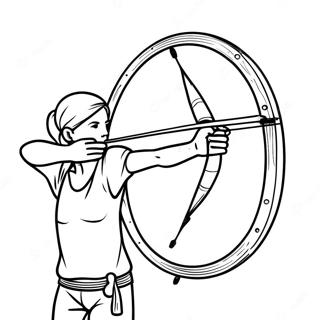 Archery Coloring Page 63149-52272