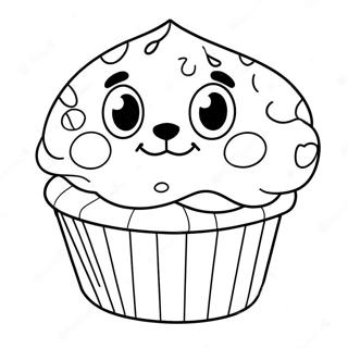 Bluey Muffin Coloring Page 6314-5042