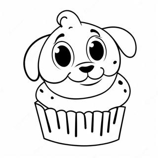 Bluey Muffin Coloring Page 6314-5043