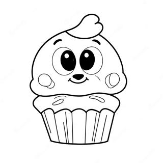 Bluey Muffin Coloring Page 6314-5138