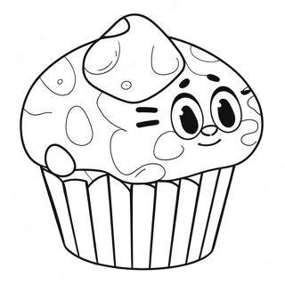 Bluey Muffin Coloring Page 6314-5139