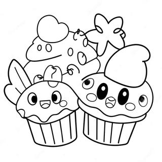 Bluey Muffin With Friends Coloring Page 6315-5142