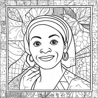 Faith Ringgold S Colorful Quilt Coloring Page 63160-52284