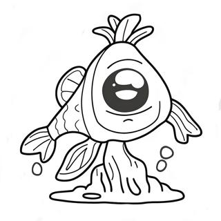 Funny Fortnite Fishstick Character Coloring Page 63170-52289