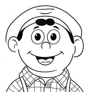 Happy Ernie With A Big Smile Coloring Page 63180-52303